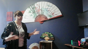 Exposé sur les éventails au Japon