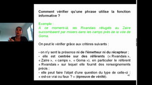 Chapitre 3 : fonctions du discours part 2