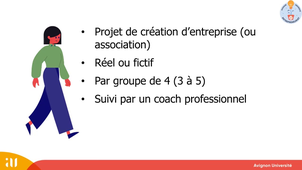 Présentation du projet tutoré en entrepreneuriat