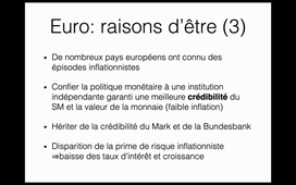 Monnaie et crédit: intégration économique