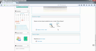 Comment déposer un devoir en ligne ?