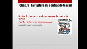 rupture contrat de travail (partie 3)