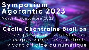 Symposium Agorantic 2023 #5/10 - Cécile Chantraine