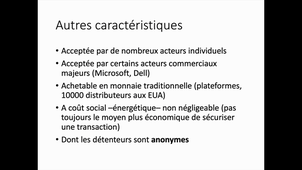 Bitcoin: principes de fonctionnement