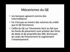 Politiques et environnement macroéconomique: évolutions de la politique monétaire