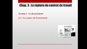 rupture contrat de travail (partie 1)