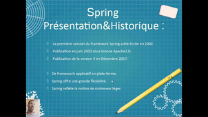 Projet Web : Réalisation de Vidéo sur le framwork Spring