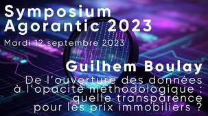 Symposium Agorantic 2023 #3/10 - Guilhem Boulay