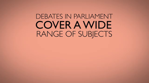 Debating in Parliament 